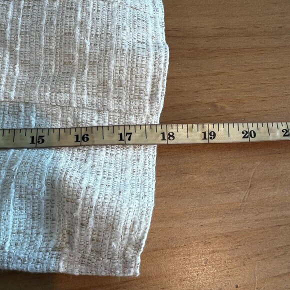 Halogen Nordstrom Womens Tweed Blazer Jacket Sz 2 Ivory Gold - Picture 10 of 10